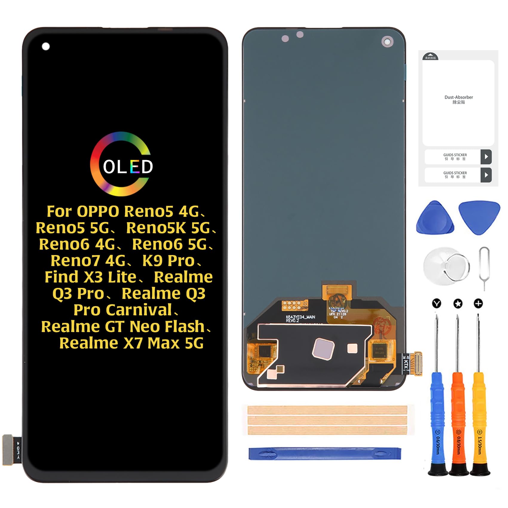 Amazon.com: A-MIND for Oppo Reno5 4G/Reno6 4G OLED Screen